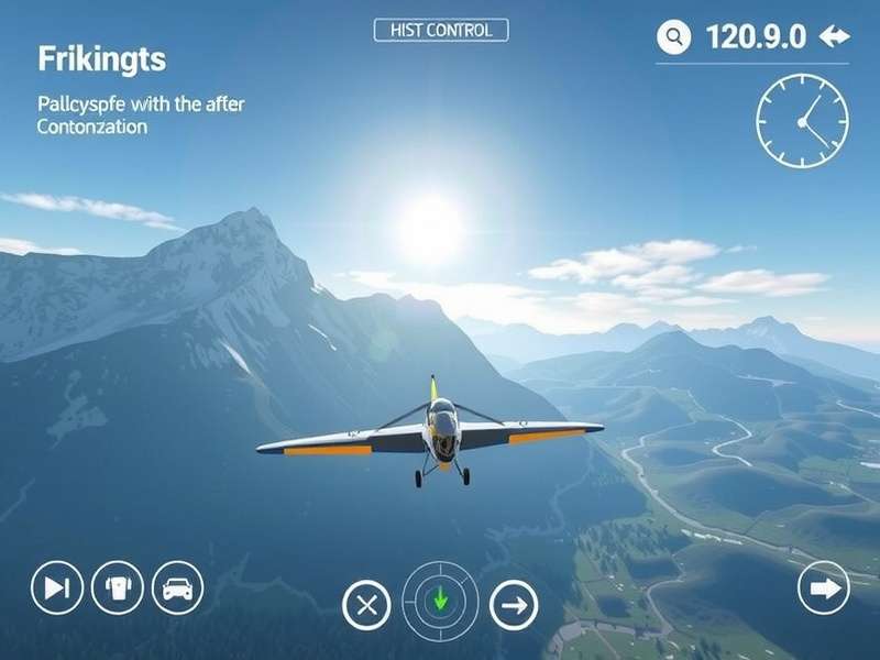 Glider Sail Bliss gameplay screenshot showing beautiful mountain landscape