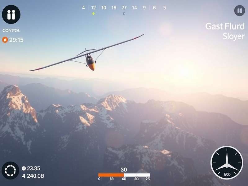 Glider Sail Bliss control interface and HUD display